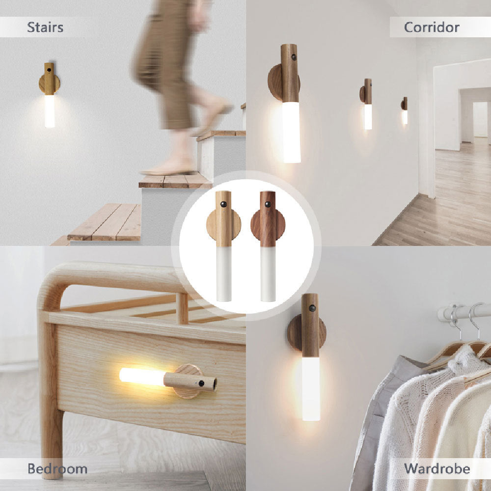 Magnetic Wood Wireless LED Light