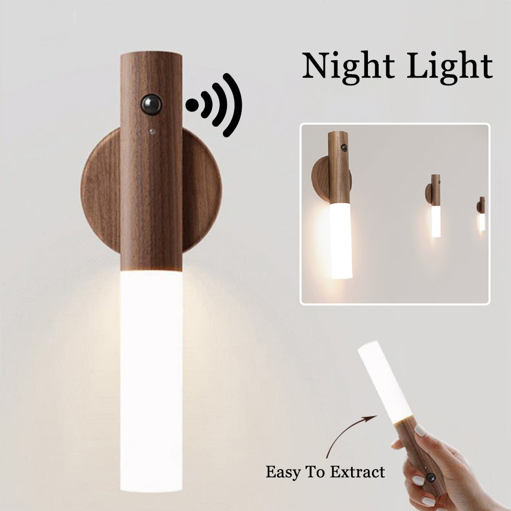 Magnetic Wood Wireless LED Light