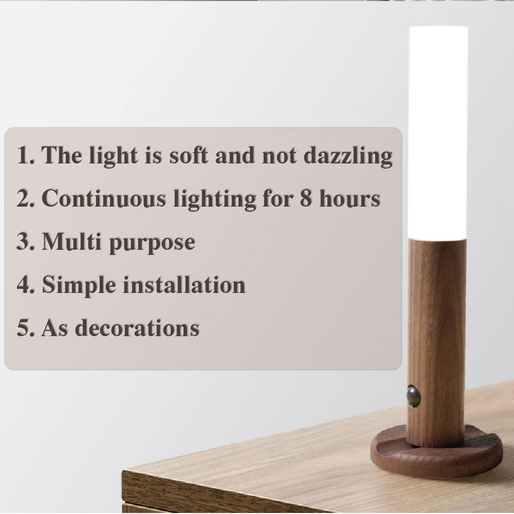 Magnetic Wood Wireless LED Light